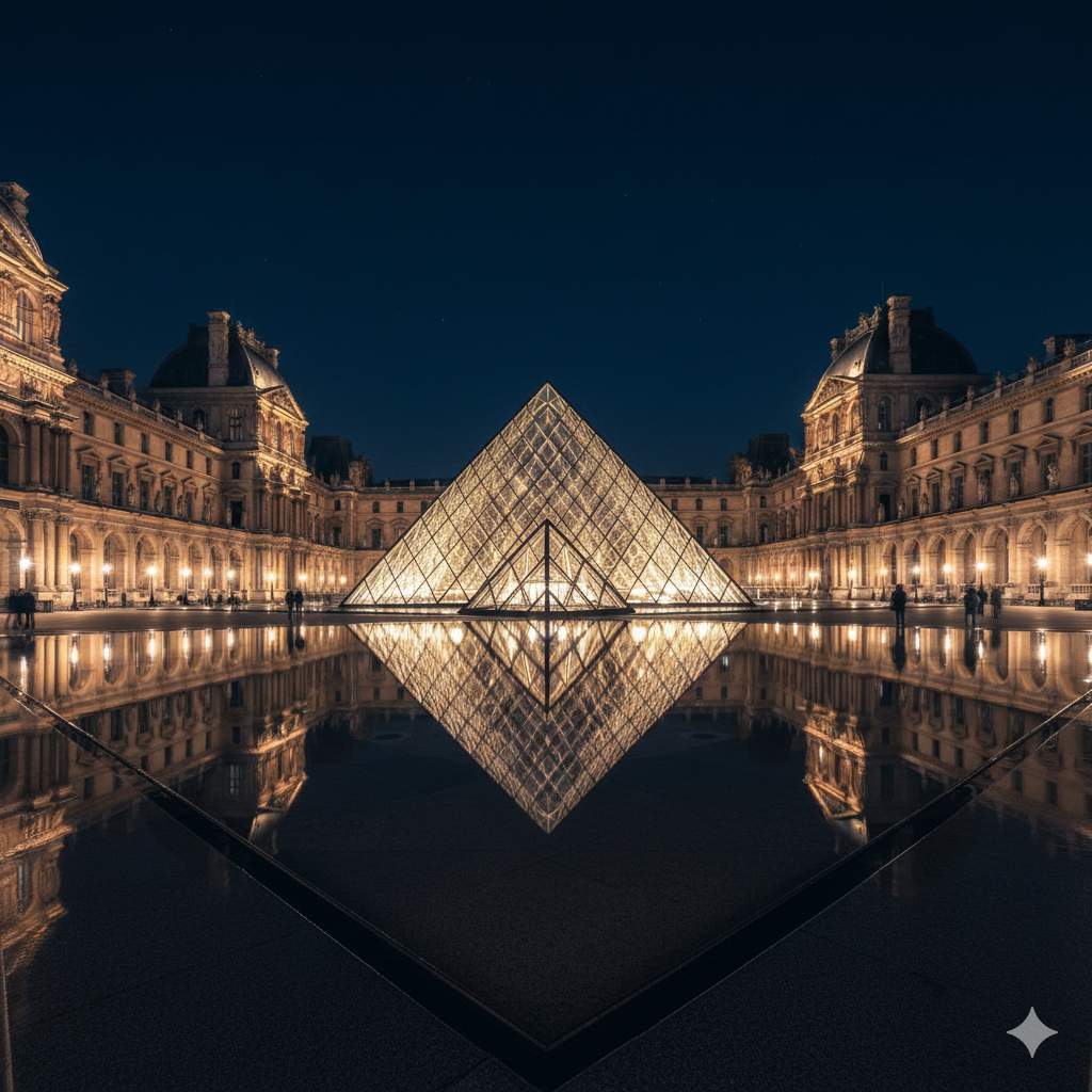 Louvre Museum Louvre Museum at night