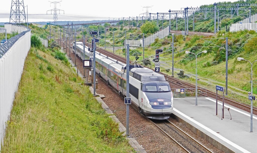 TGV train at CDG Airport or Marne-la-Vallée station